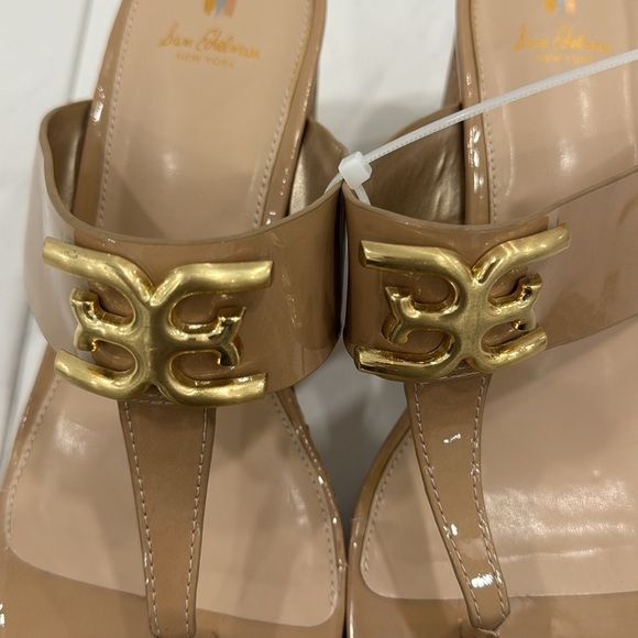 NEW! Sam Edelman Yardlie Emblem Platform Wedge Sandals - Size 10 - Picture 15 of 16